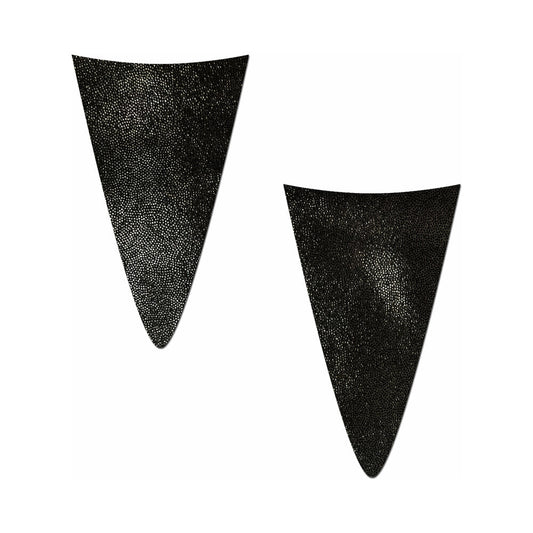Pastease Strapless Bikini Merkins: Liquid Black Mini Bikini Merkin