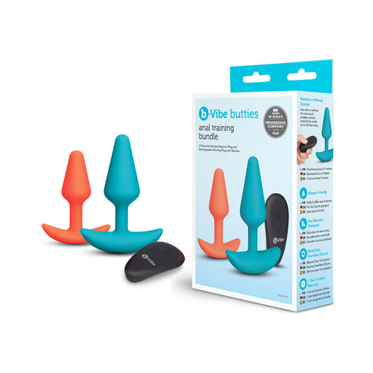 b-Vibe Butties Anal Training 2-Piece Set