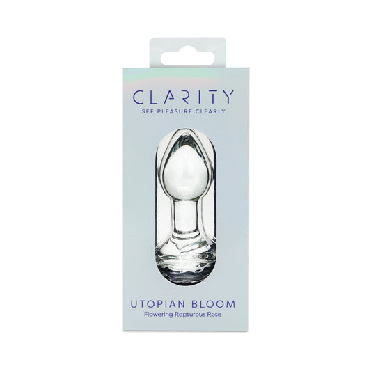 Clarity Utopian Bloom Glass Plug