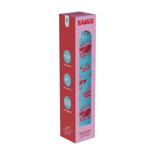 SLI Kaotix Bang Baby Rechargeable Vibrator Blue