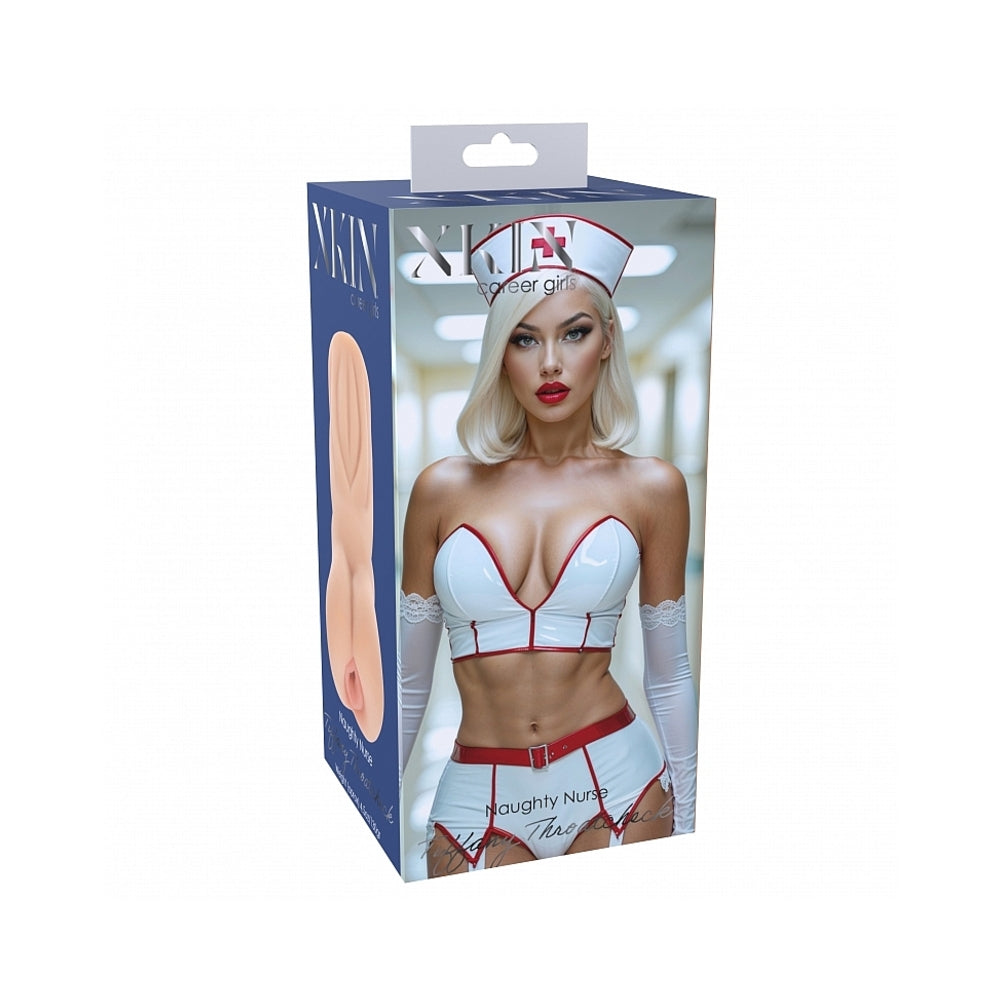 Xkin Career Girls Tiffany Throatcheck Stroker Beige