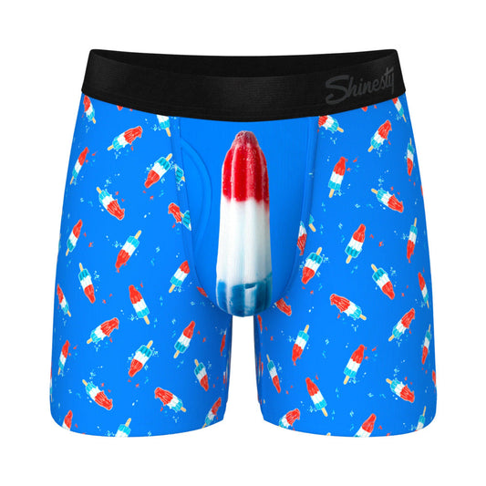 Shinesty The Popsicle Stick Apex USA Ball Hammock Pouch Underwear with Fly XL
