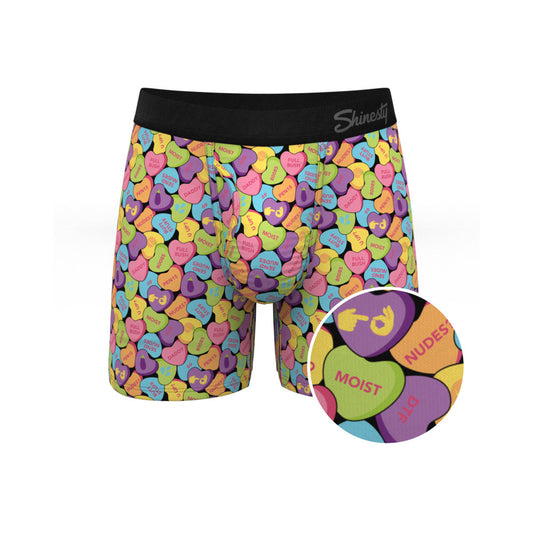 Shinesty The Candy Crush Candy Hearts Ball Hammock Pouch Underwear with Fly S