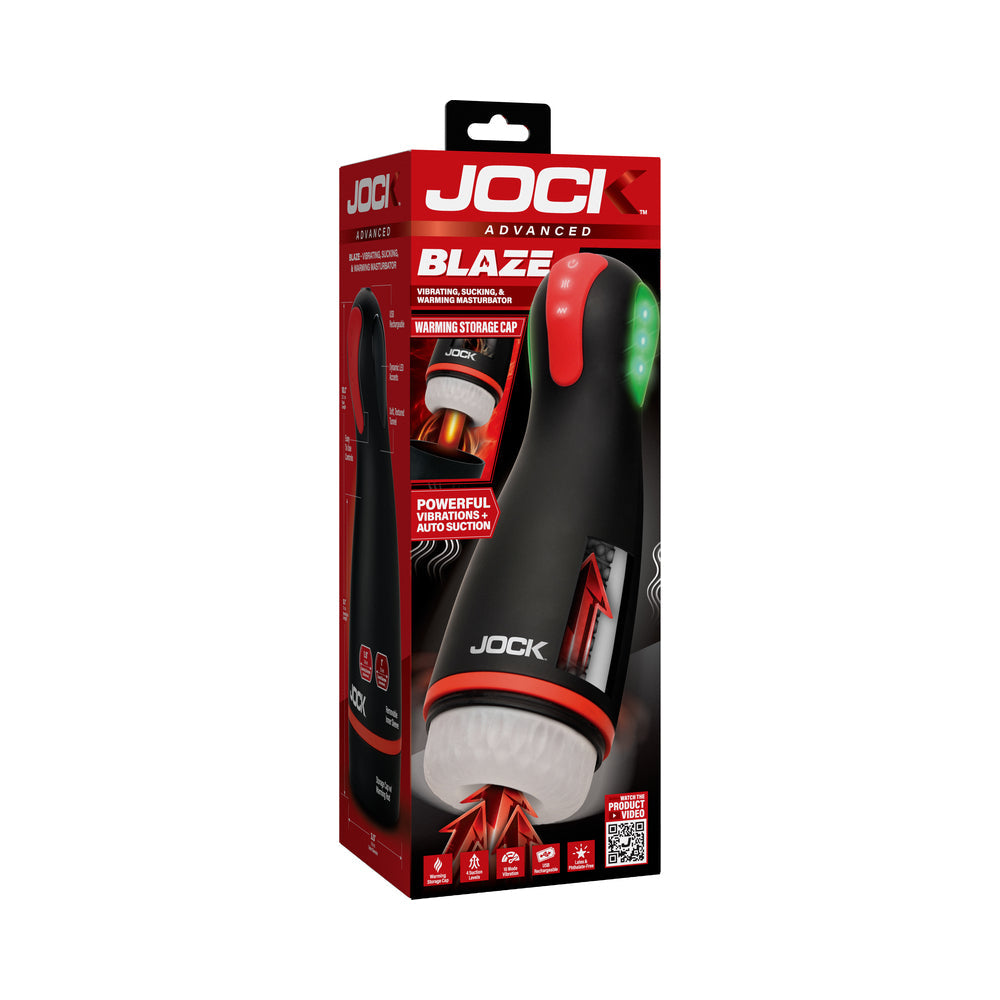 JOCK Advanced Blaze Vibrating, Sucking, & Warming Masturbator