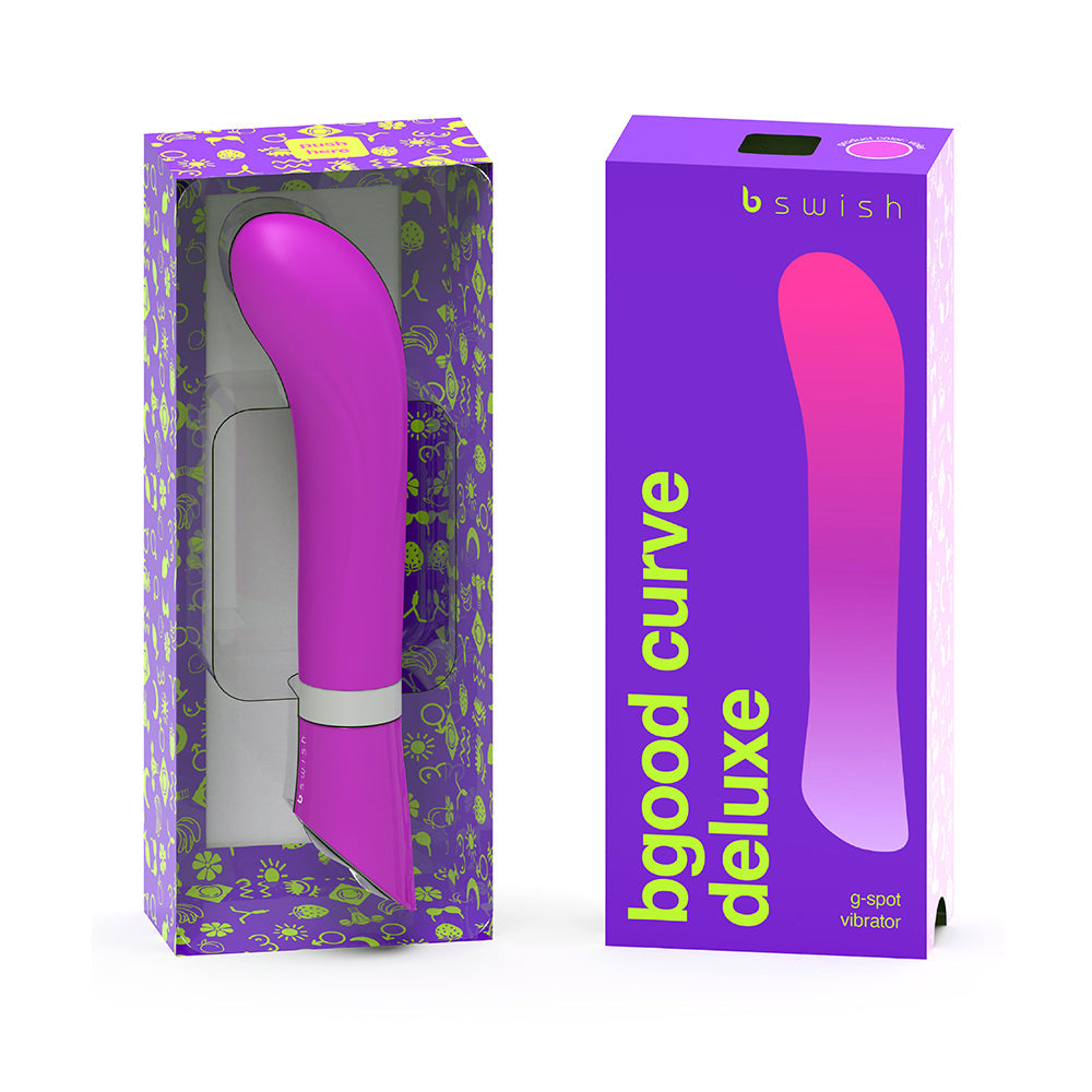 B Swish B good Deluxe Curve Vibrator Violet - Red Garter