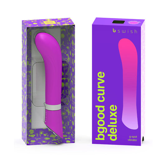 B Swish B good Deluxe Curve Vibrator Violet - Red Garter