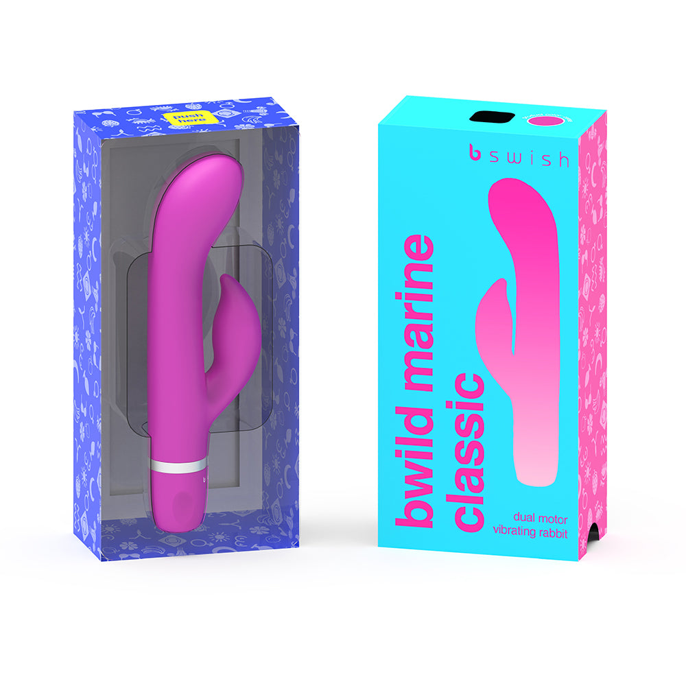 B Swish B wild Classic Marine Vibrator Cerise - Red Garter