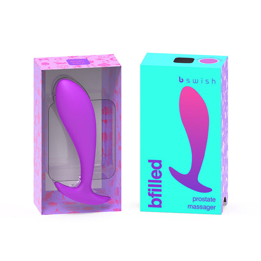 B Swish B filled Basic Prostate Massager Orchid - Red Garter