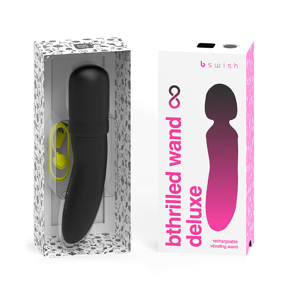 B Swish B thrilled Premium Mini Wand Noir - Red Garter