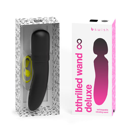 B Swish B thrilled Premium Mini Wand Noir - Red Garter