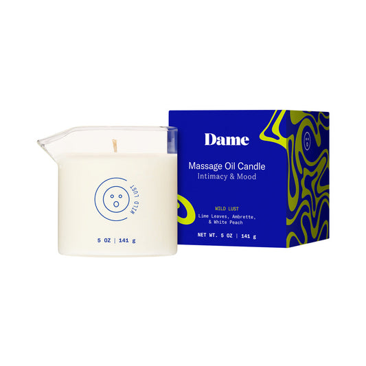 Dame Massage Oil Candle Wild Lust - Red Garter