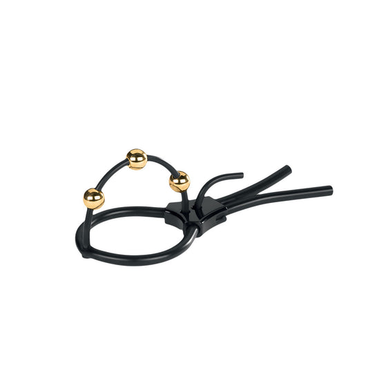 Mystim Pearly Pete Corona Glans Strap - Red Garter