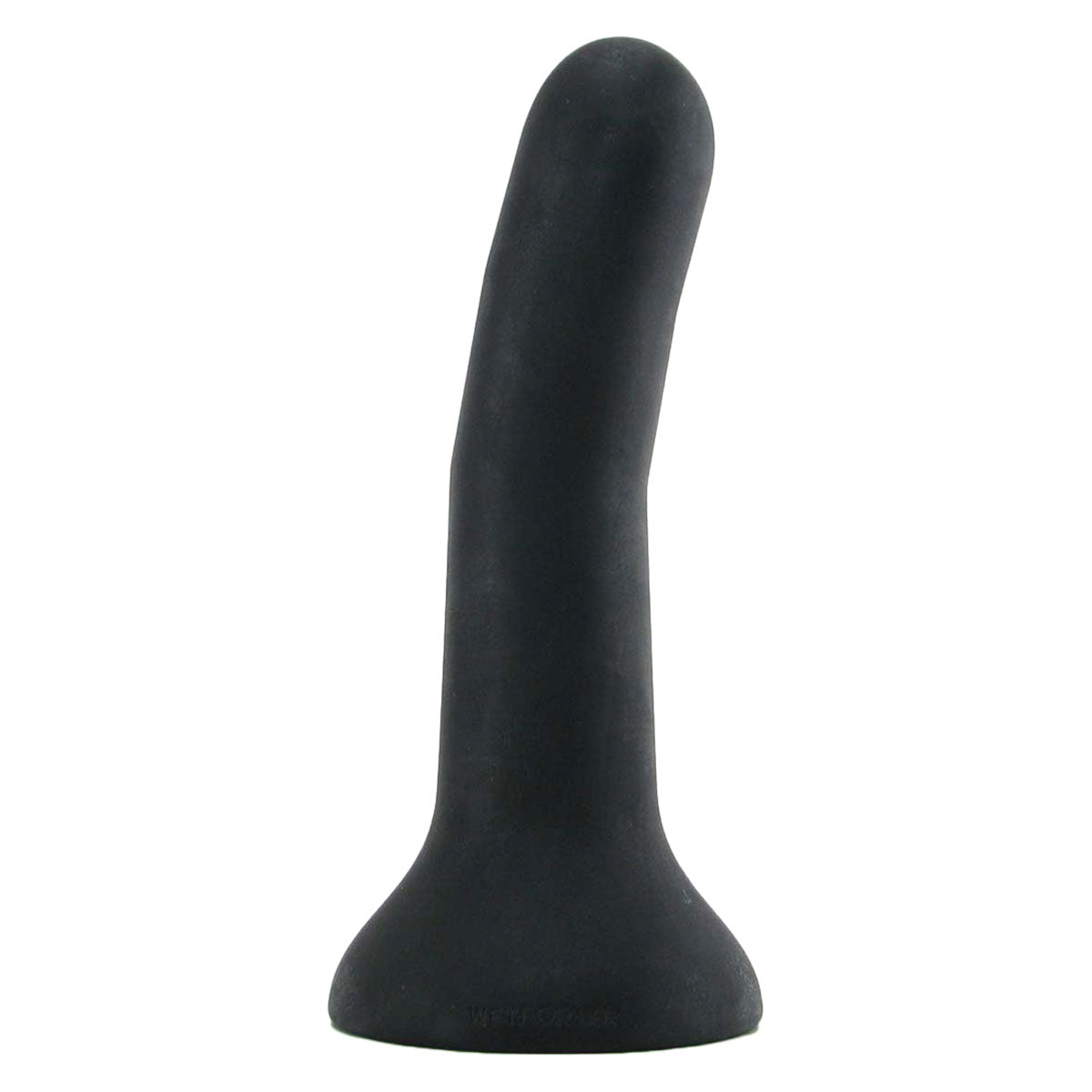 Wet For Her FIVE Large 5.5 in. Dildo Black - Red Garter