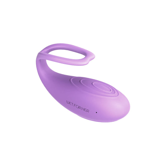 Wet For Her RockHer Scissoring Vibrator with Remote Control Purple - Red Garter