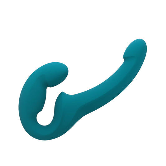 Fun Factory Share Lite Posable Double Dildo Blue Sea - Red Garter