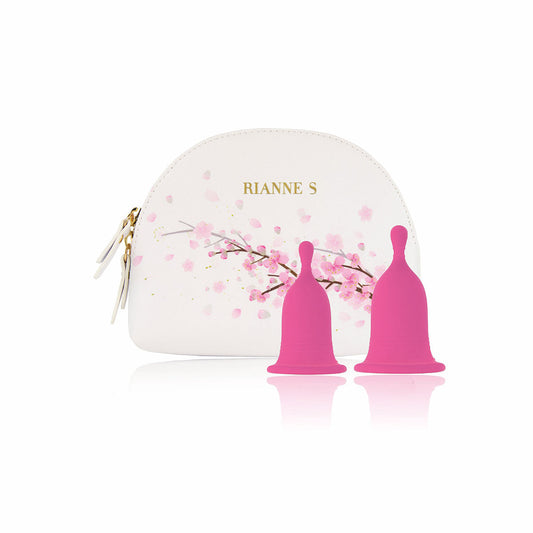 Rianne S Cherry Menstrual Cup Set - Red Garter