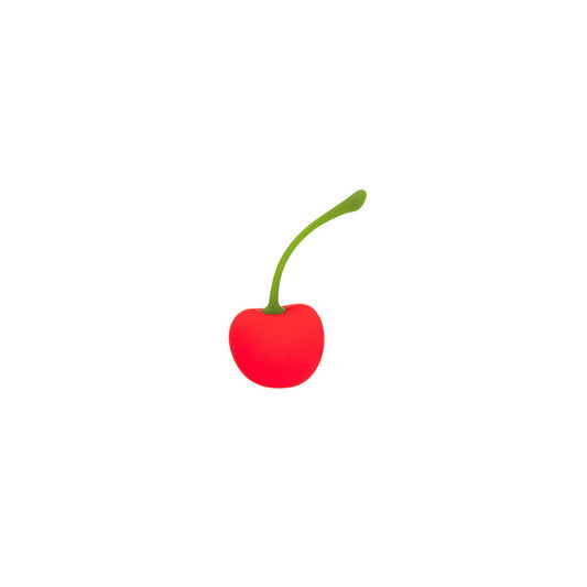 Emojibator Cherry Emoji Vibrator - Red Garter