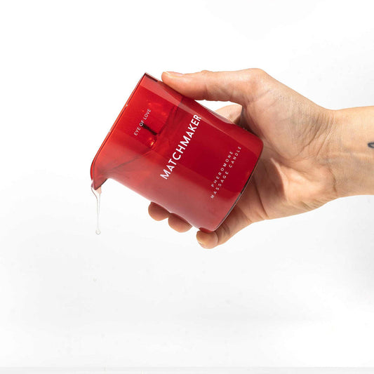 Eye of Love Matchmaker Red Diamond Attract Him Massage Candle - Red Garter