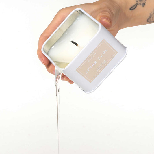 Eye of Love After Dark Attract Him Pheromone Massage Candle - Red Garter