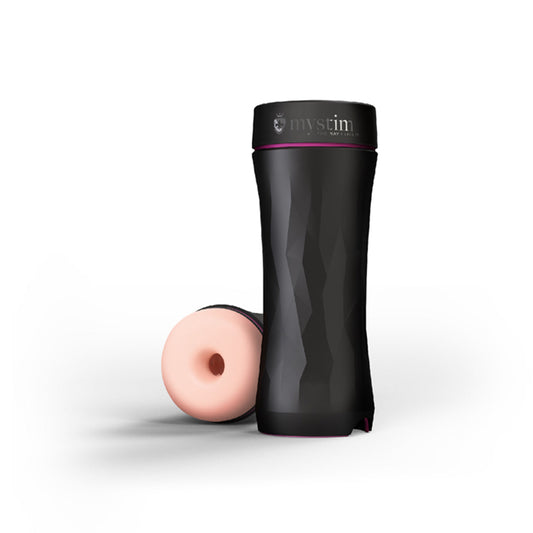 Mystim Opus E-stim Masturbator - Red Garter