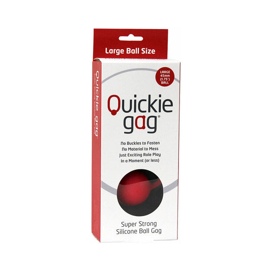 Quickie Ball Gag Large Red - Red Garter