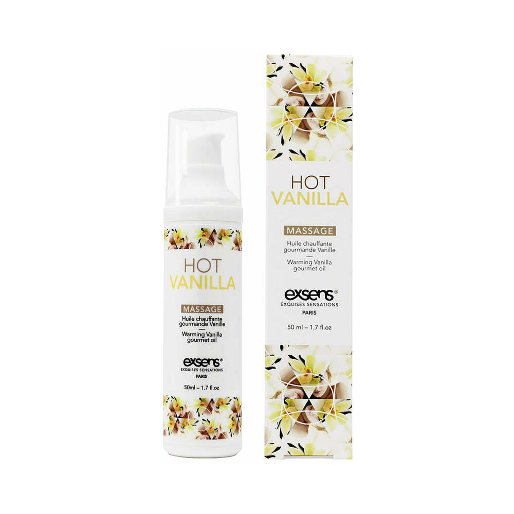 Exsens Warming Massage Oil Hot Vanilla 1.7 oz. - Red Garter
