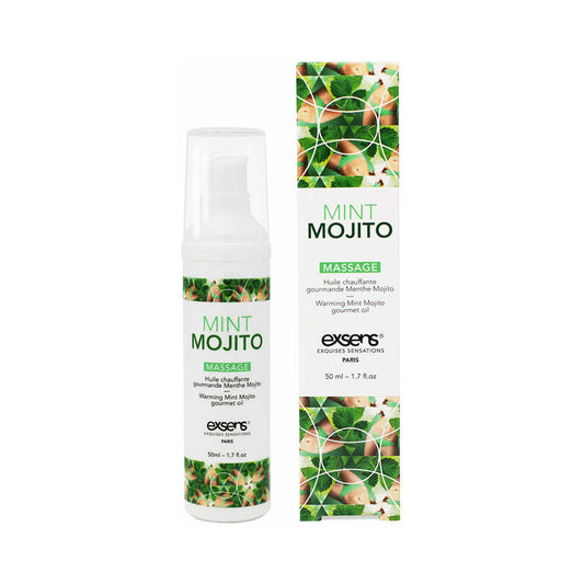 Exsens Warming Massage Oil Mint Mojito 1.7 oz. - Red Garter