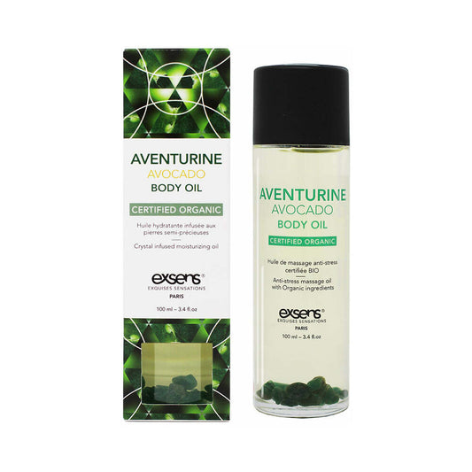 Exsens Body Oil Aventurine Avocado 3.4 oz. - Red Garter