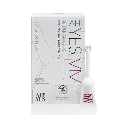 AH! YES VM Vaginal Moisturizing Gel Applicator 6-Pack 0.17 oz. - Red Garter